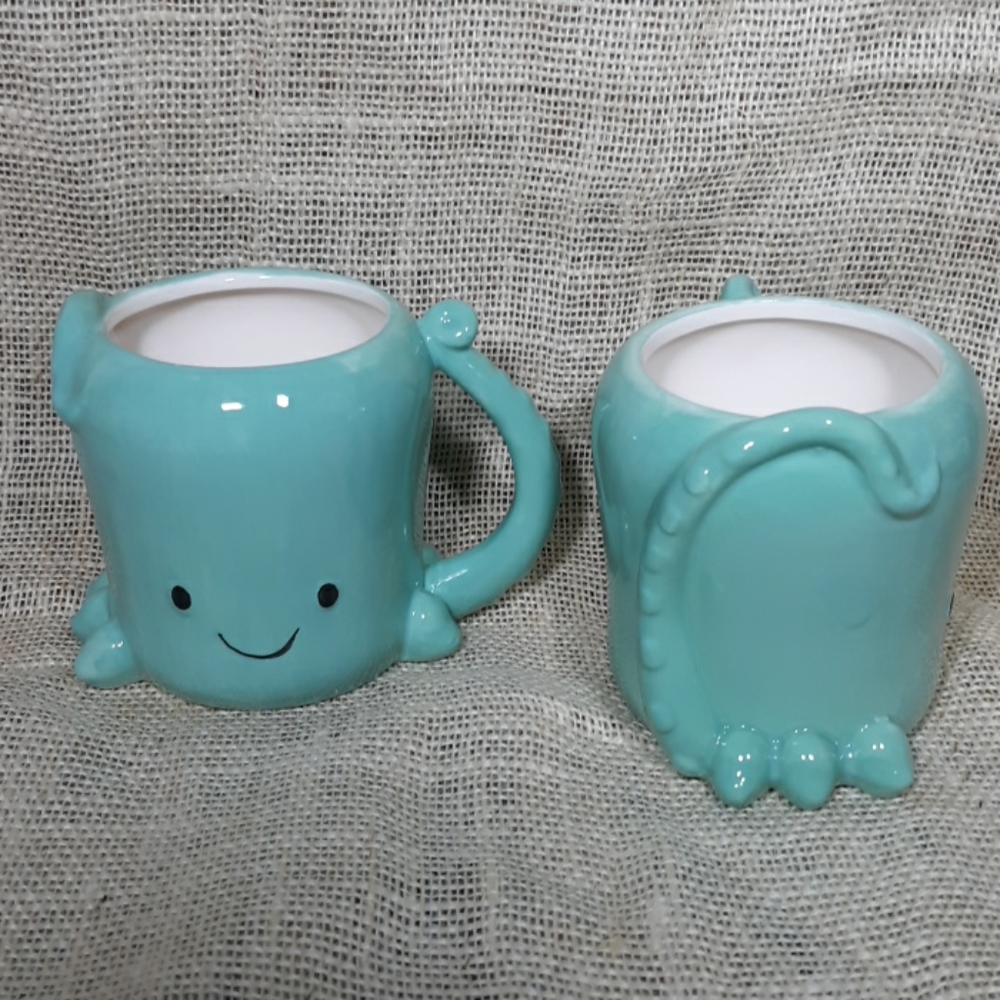 Octopus Sea Creature Monster Mug Set of 2 NWT